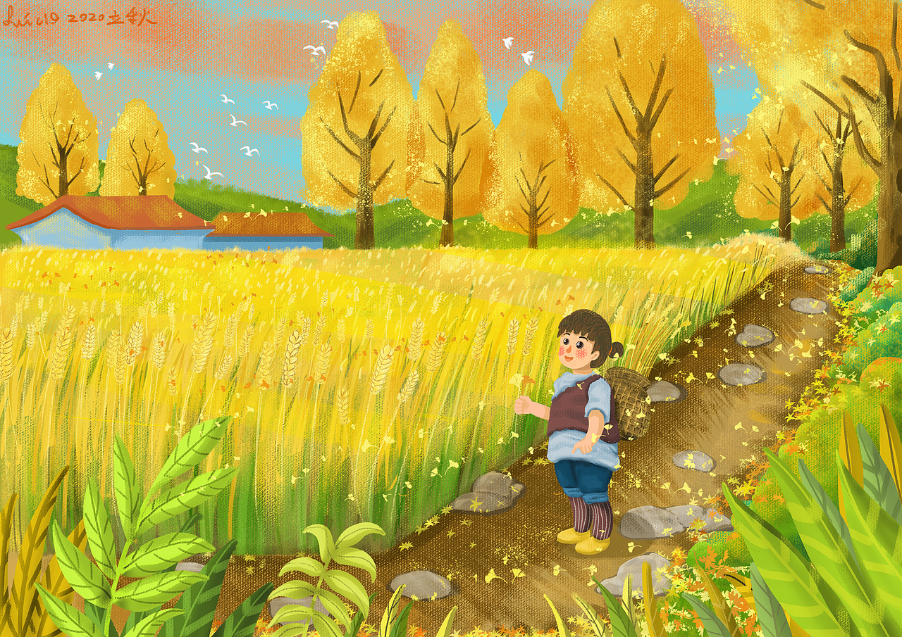 秋天到啦~~~~~~|插画|儿童插画|甲鱼师傅_原创作品-站酷zcool