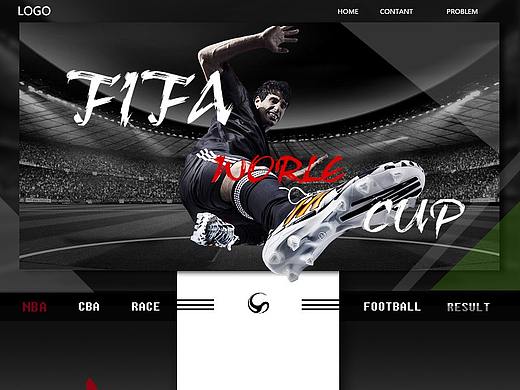 足球網(wǎng)頁設(shè)計(jì)（個(gè)人主頁-ZMzM4MjQ1NTY=） - 其他網(wǎng)頁 - 站酷設(shè)計(jì)師是我龐凱旋吖原創(chuàng)素材 - 站酷ZCOOL
