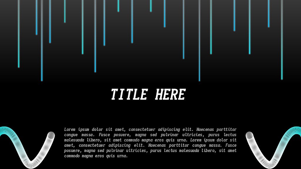 《点与线》——科技原创PPT模板