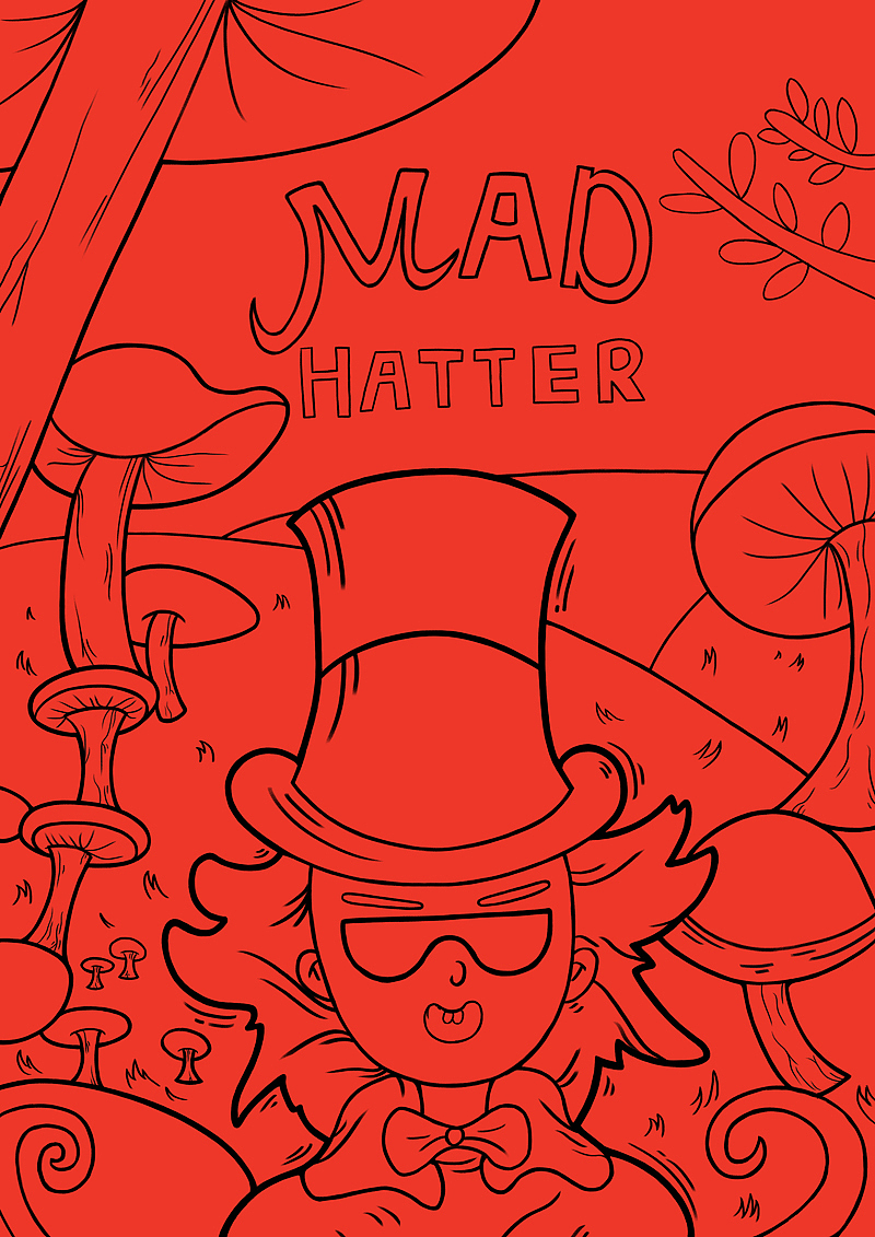 疯帽子|插画|艺术插画|_pxj_原创作品-站酷zcool