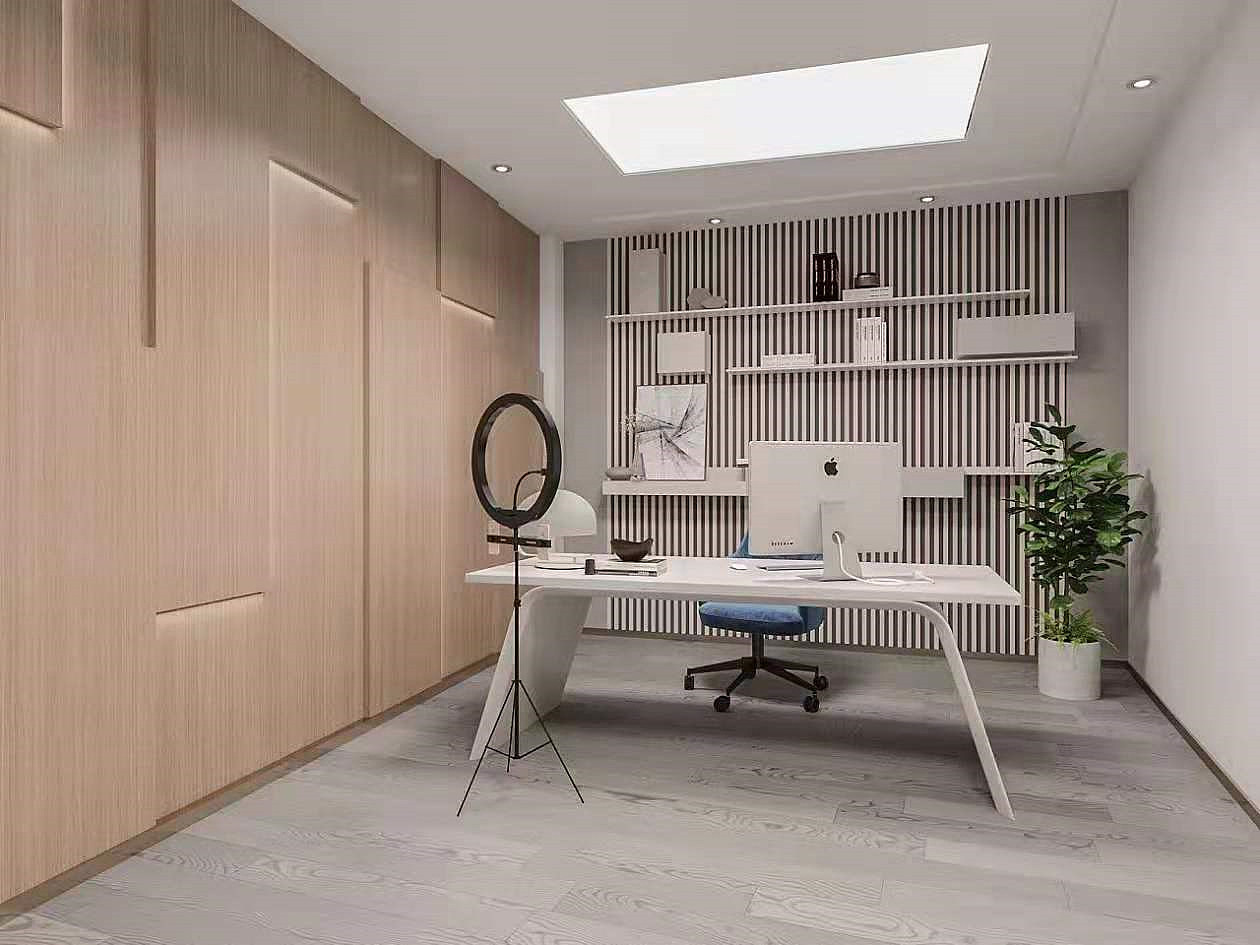 工装直播间设计——简约柔和的轻文艺