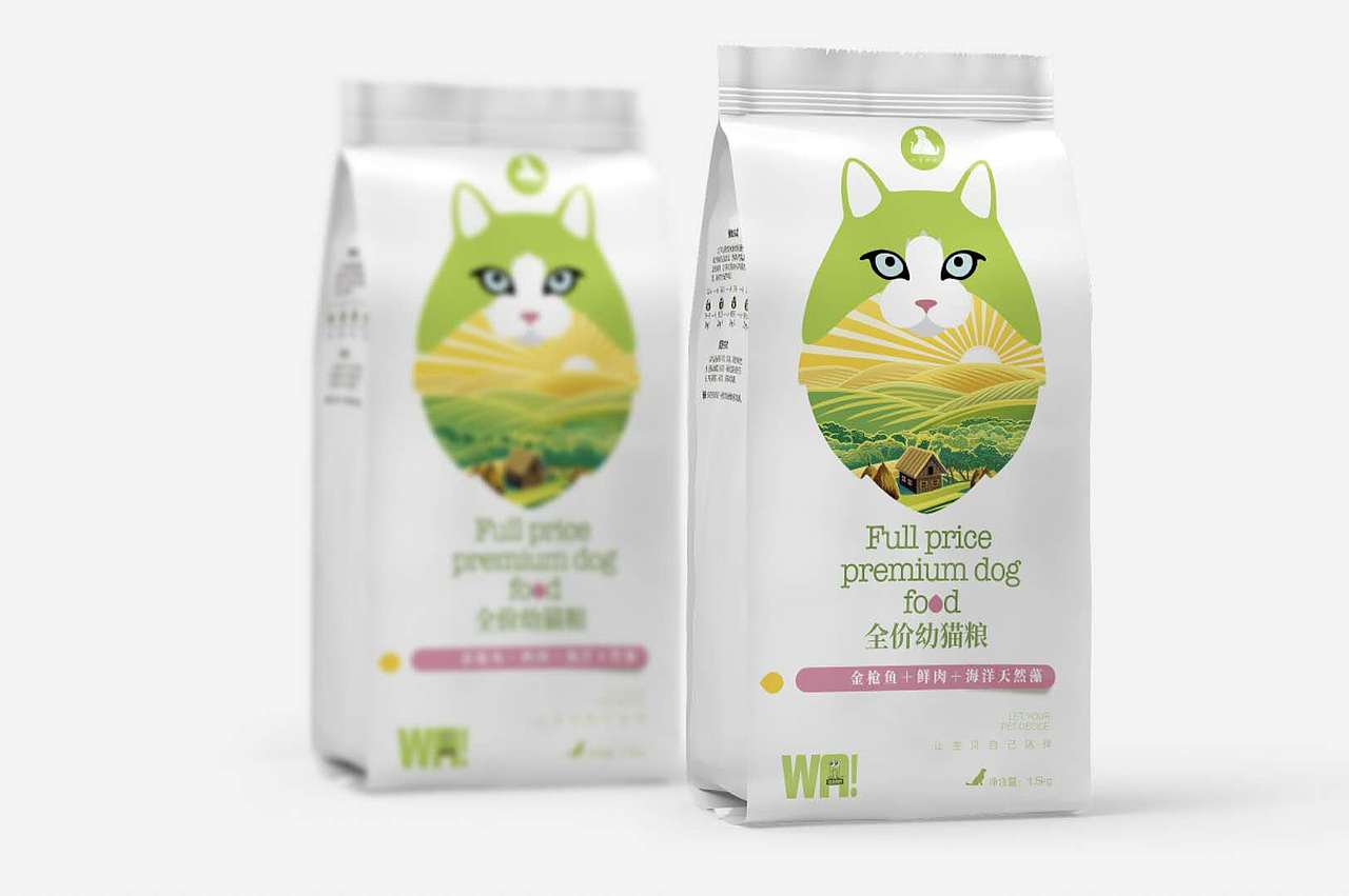 长沙蛙牌狗粮包装设计