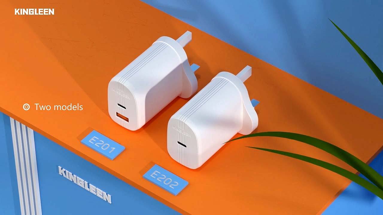 充电器短视频 3C类C4D动画