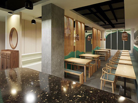 餐饮设计，后期现场