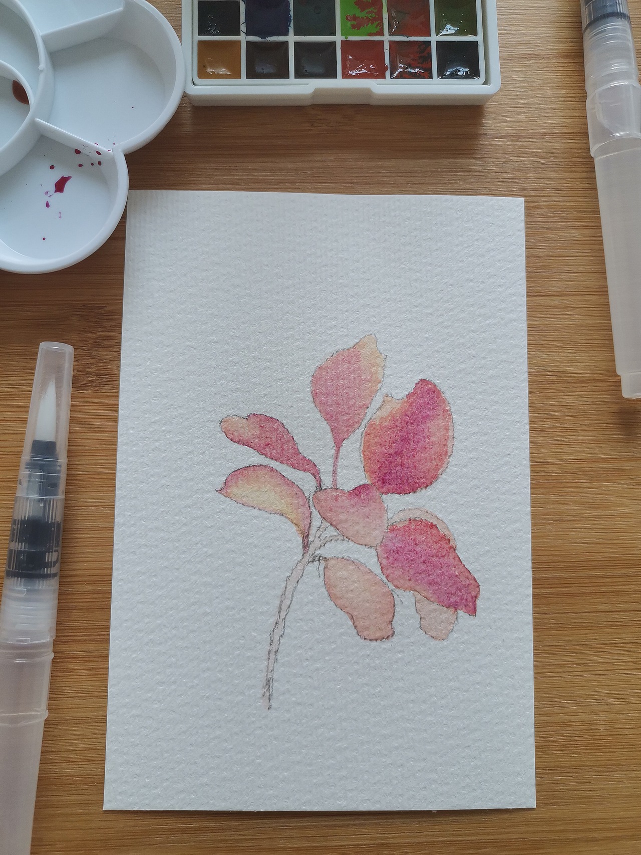 临摹|水彩叶子（图ZMjY0OTUzMzY0） - 绘画 - 站酷设计师Joan_Design原创素材 - 站酷ZCOOL