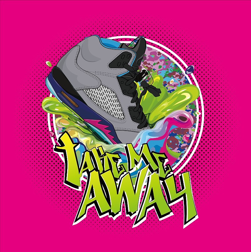 与品牌合作—Air jordan V(图ZMTI3OTA1MzI=) - 商业插画 - 站酷设计师Jackie_Yip原创素材 - 站酷ZCOOL