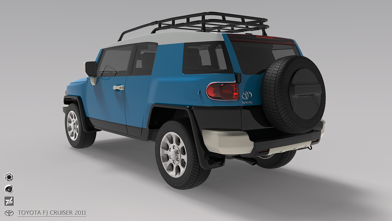 Toyota FJ Cruiser 2011渲染练习