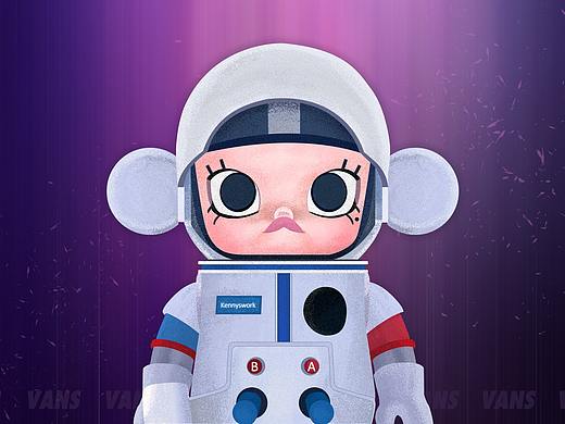 popmart - molly練習（個人主頁-ZNDM5Njc4MzY=） - 藝術插畫 - 站酷設計師Afannn原創(chuàng)素材 - 站酷ZCOOL