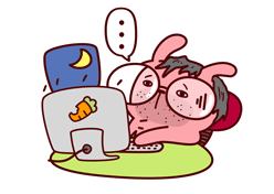 冷兔KAKAO表情（图ZMjEyMDE5MDA=） - 网络表情 - 站酷设计师冷兔同学原创素材 - 站酷ZCOOL