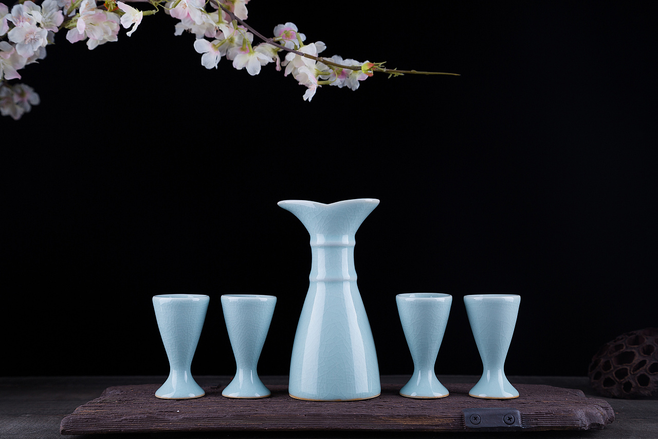 汝瓷酒杯拍摄 酒具拍摄