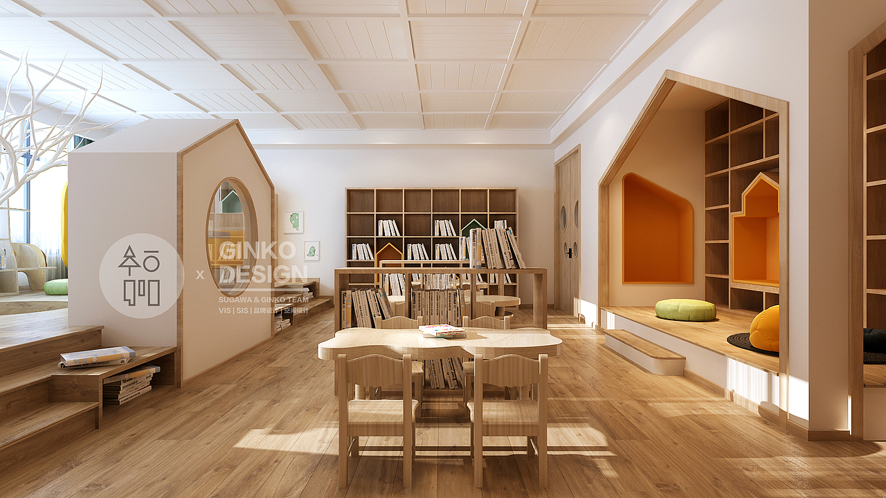 空间设计 | 教育 | 自由自在的绘本世界（图ZMjY5MDQwNTY4） - 商业空间设计 - 站酷设计师宫城Ginko原创素材 - 站酷ZCOOL