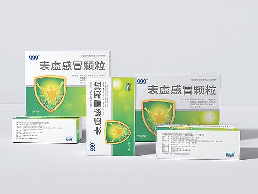 999表虚感冒颗粒产品包装设计