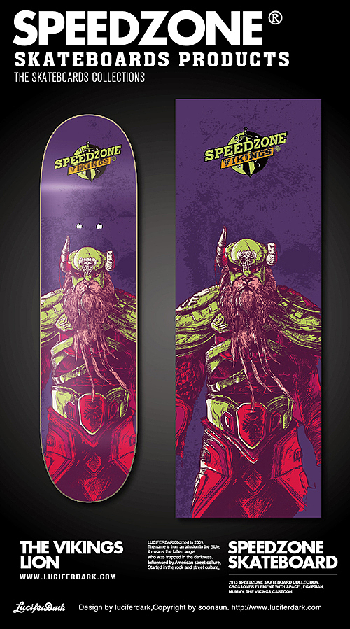 SPEEDZONE欧美风格滑板设计（图ZMjQxNTU1MzY=） - 商业插画 - 站酷设计师luciferdark原创素材 - 站酷ZCOOL