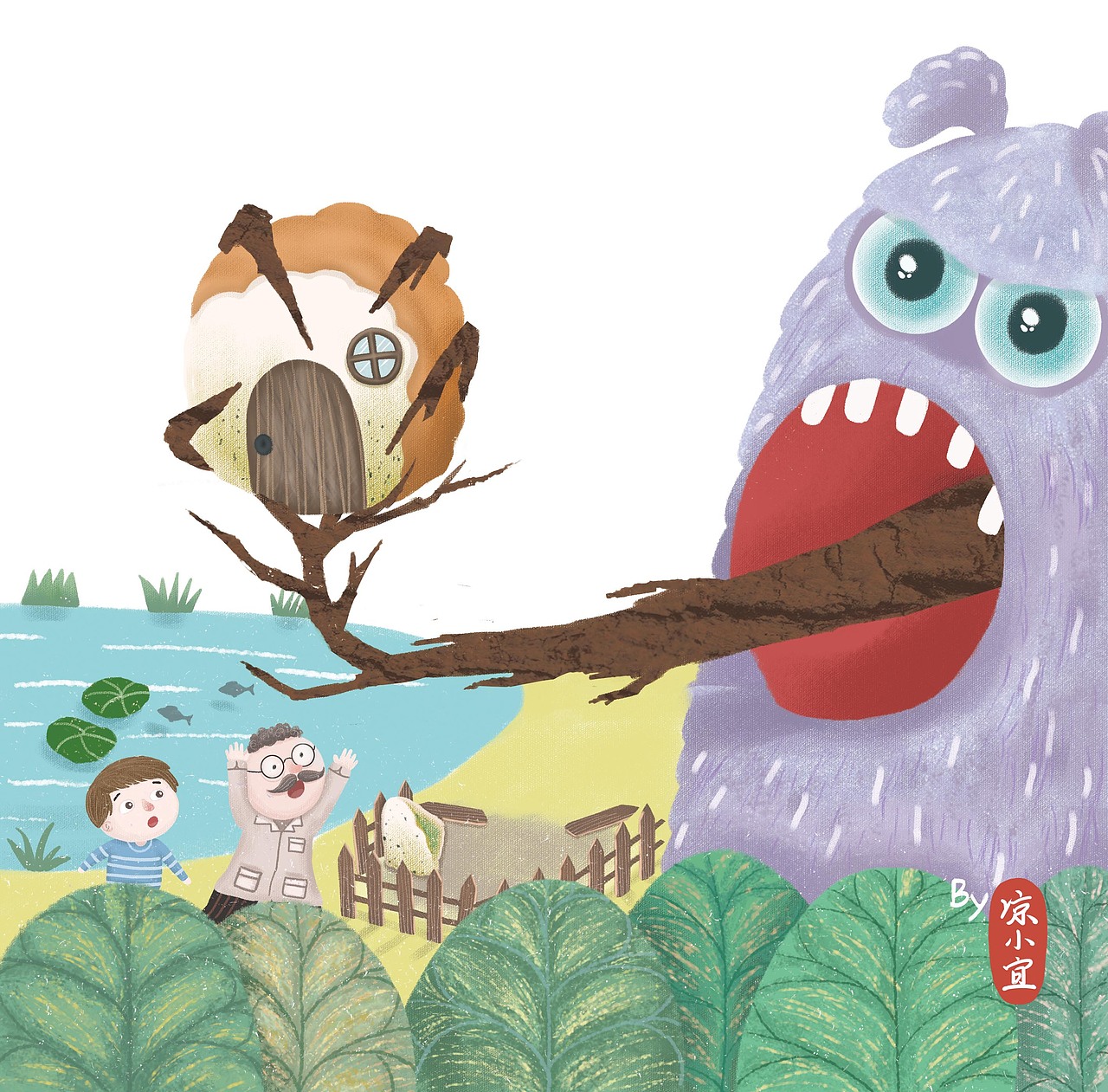 童书插画~（图ZMTczNDMxNjEy） - 儿童插画 - 站酷设计师凉小宜原创素材 - 站酷ZCOOL