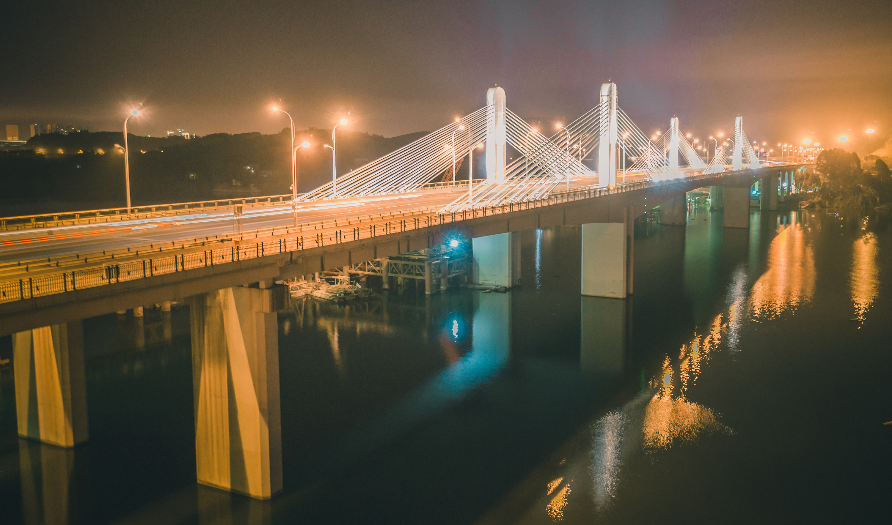 海口琼州大桥夜景|摄影|风光|rio_chan - 原创作品 - 站酷 (ZCOOL)
