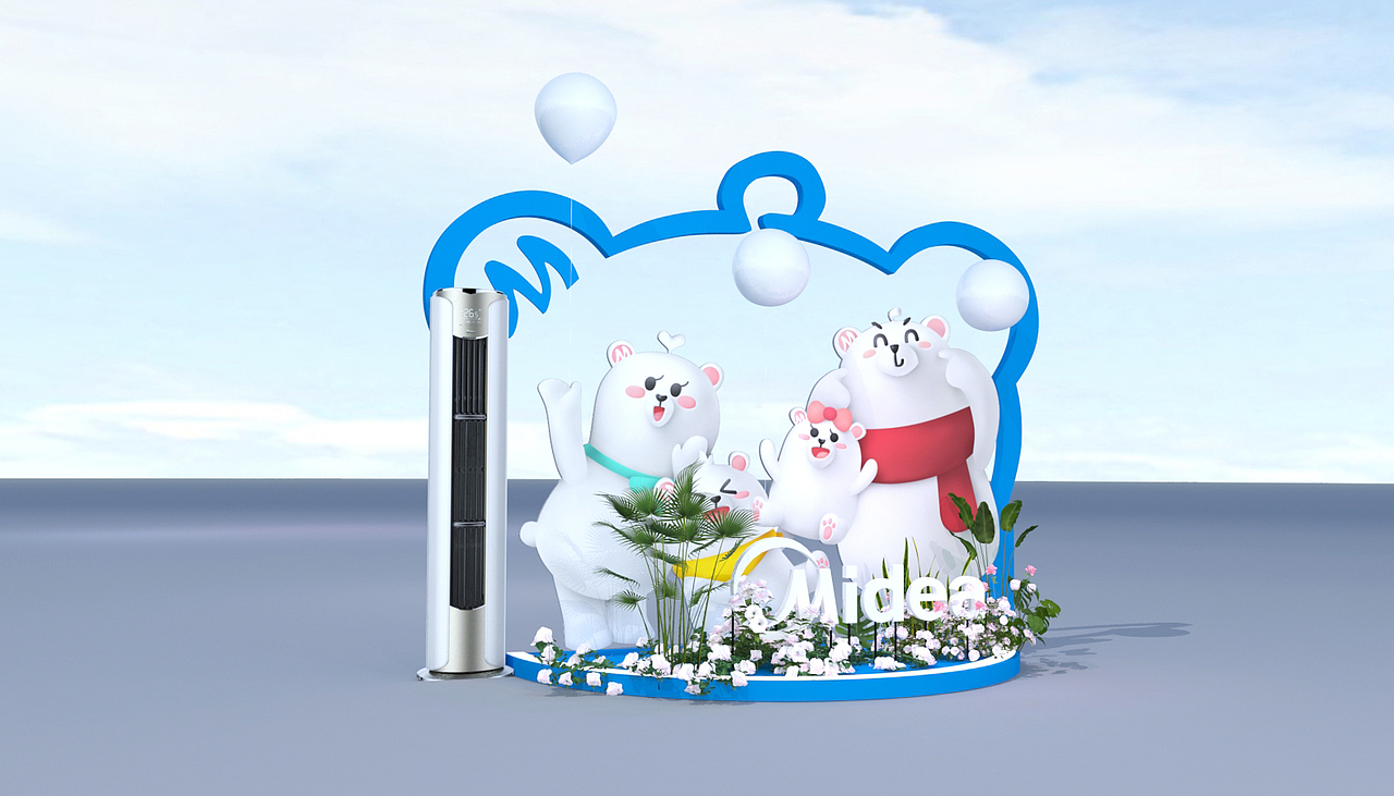 美的無風(fēng)感效果圖（圖ZMjU1MDczNDMy） - 宣傳物料 - 站酷設(shè)計(jì)師溫堅(jiān)持原創(chuàng)素材 - 站酷ZCOOL