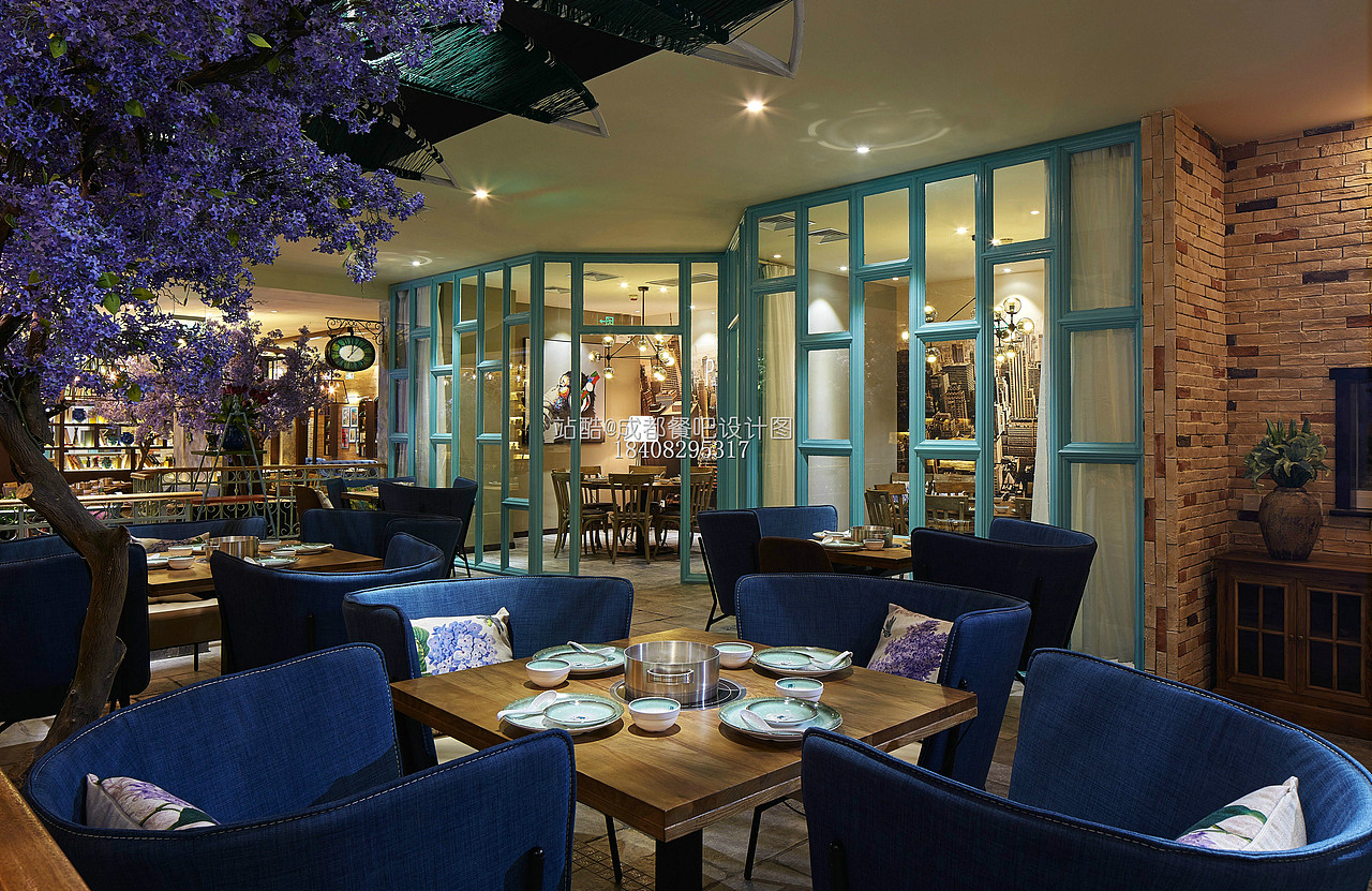 成都餐吧设计图|泰式餐吧装修设计|成都花园餐吧设计|成都音乐餐吧设计