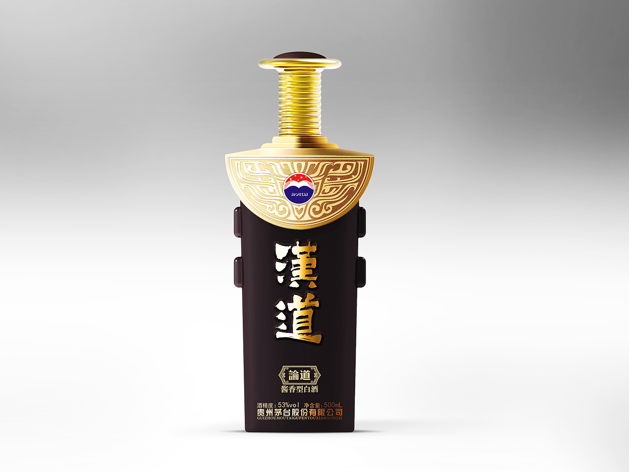 汉道酒瓶型设计（图ZODUzOTk1Mjg=） - 包装 - 站酷设计师215831003原创素材 - 站酷ZCOOL