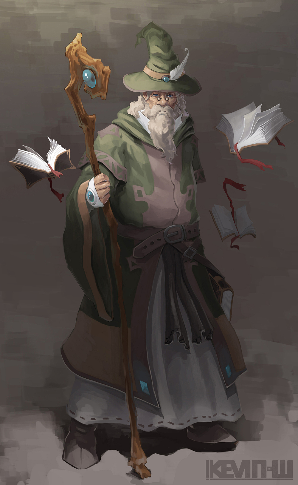 游侠，精灵，盗客，魔导师（图ZMTk3MTE4ODg4） - 概念设定 - 站酷设计师kevin1215原创素材 - 站酷ZCOOL