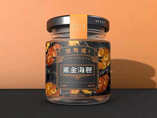 姑香海鲜酱包装设计