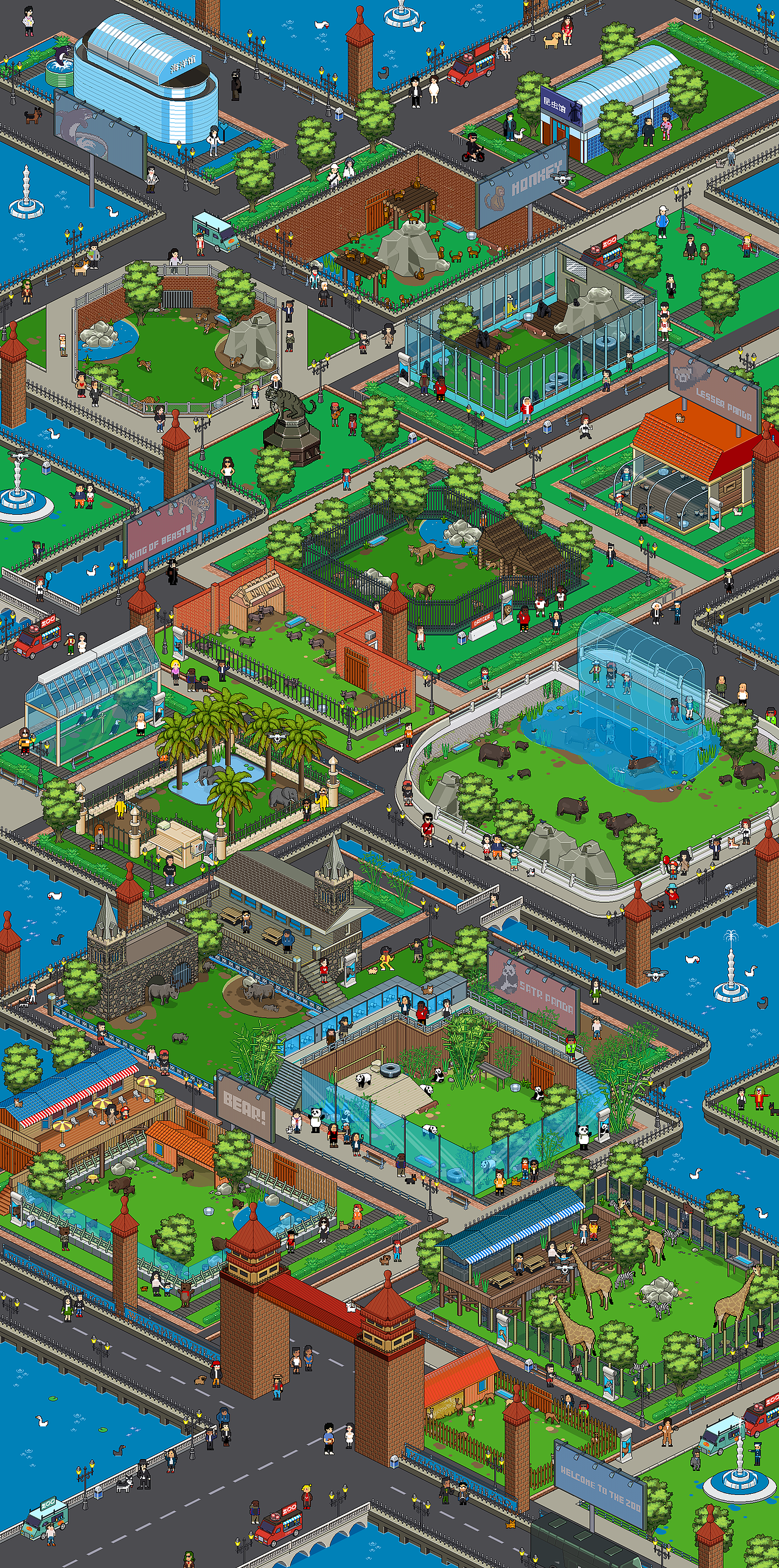 像素动物园|插画|像素画|刘振宇_原创作品-站酷zcool