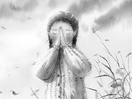 韩青辰作品系列--《小证人》插画