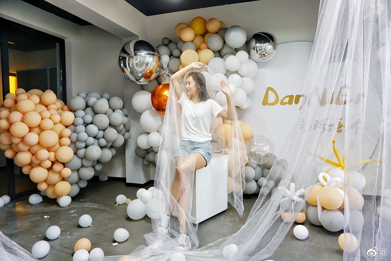 气球、气球造型、求婚场景布置、ins风气球墙、立体心