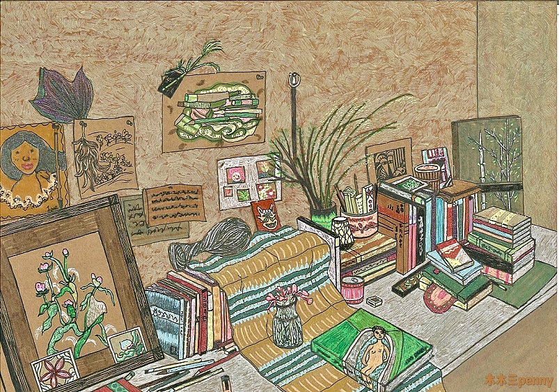 大学老师的桌子（图ZMTA2NTc2MjI0） - 绘画 - 站酷设计师木木三penny原创素材 - 站酷ZCOOL