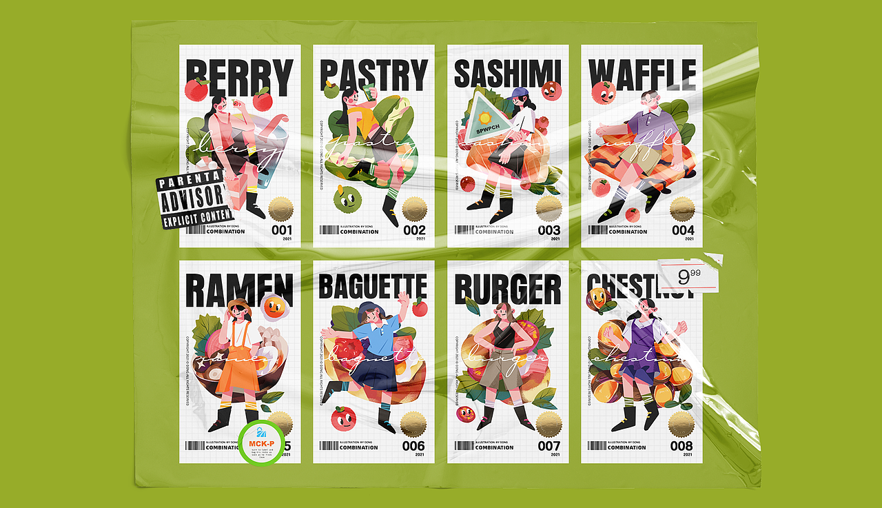 美食少女插画（图ZMjQxNjkxOTMy） - 创作习作 - 站酷设计师东咚冬原创素材 - 站酷ZCOOL