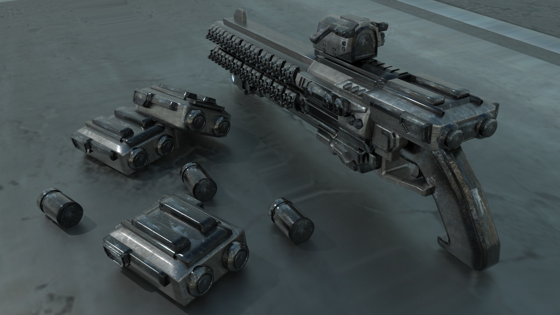 电磁轨道加速霰弹枪