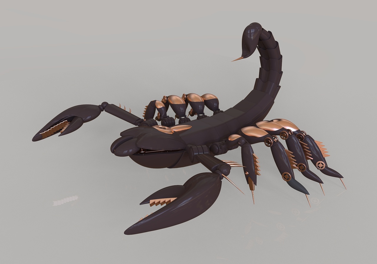 蝎子3D打印模型