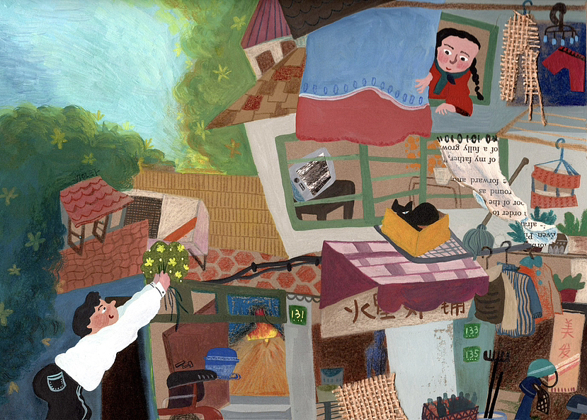 岁月长河里的那个清晨（图ZMzY5ODk3MDEy） - 艺术插画 - 站酷设计师许未未原创素材 - 站酷ZCOOL