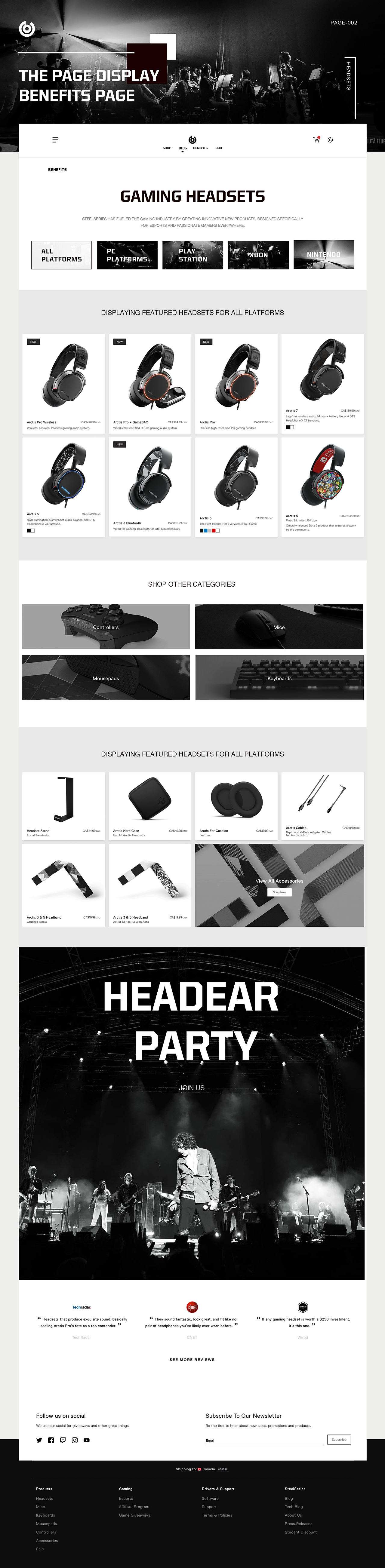 企业网站学习steelseries网站改版（图ZMTA4NDY3NzI4） - 企业官网 - 站酷设计师SunLmy原创素材 - 站酷ZCOOL