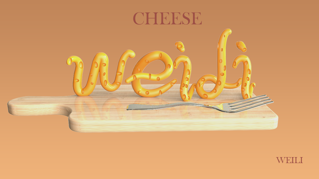 奶酪字体壁纸图片