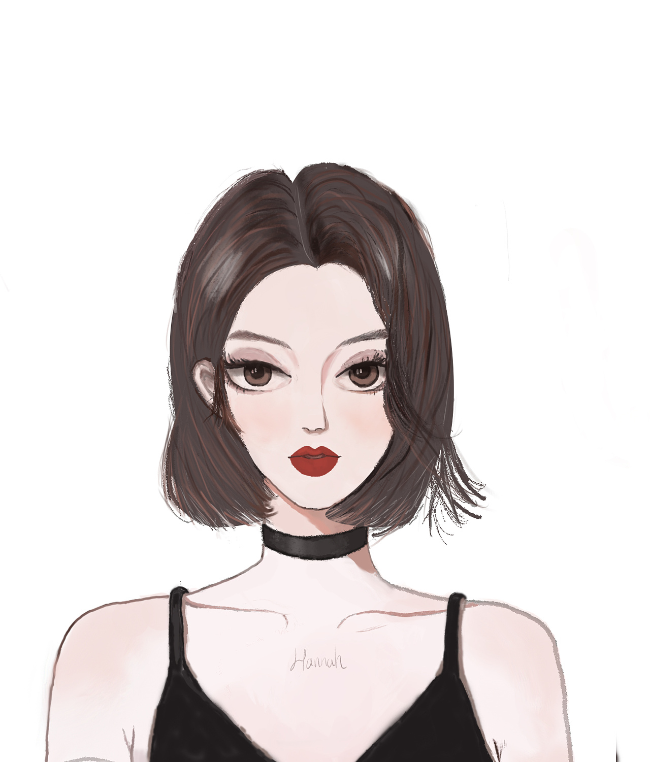 插画板绘酷女孩