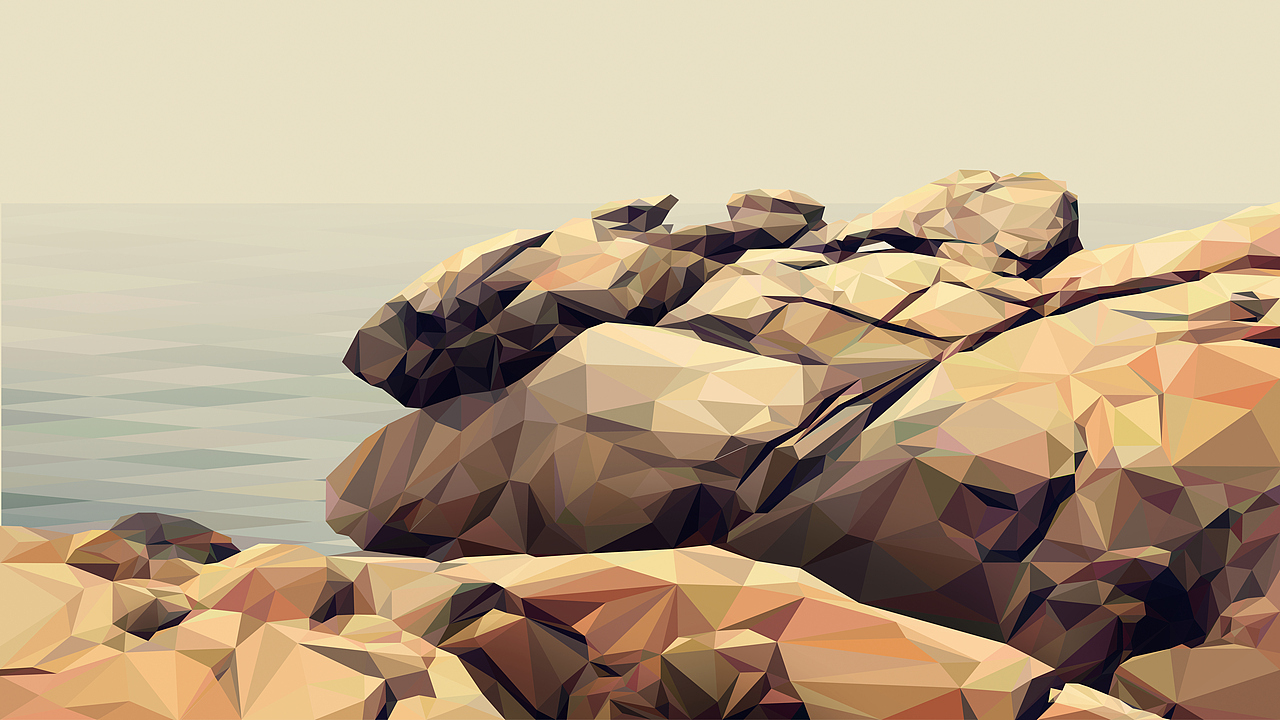 晶状化岩石壁纸