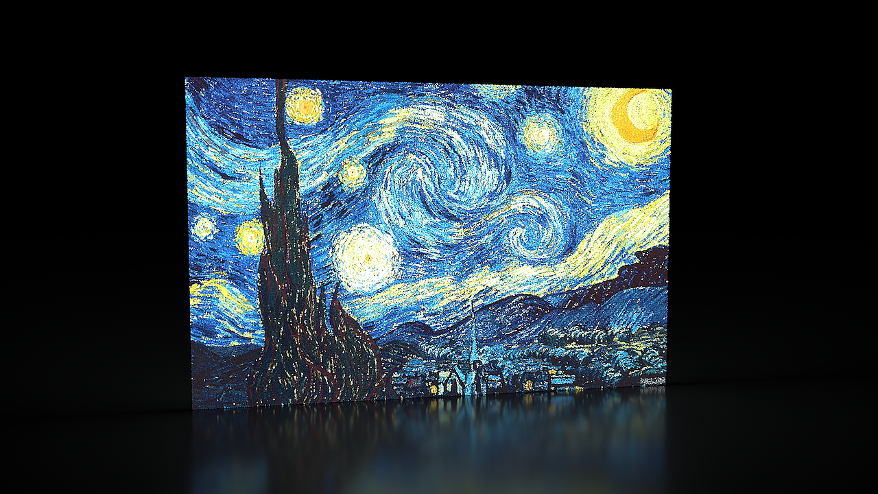 星月夜 · 梵高——水墨流动
