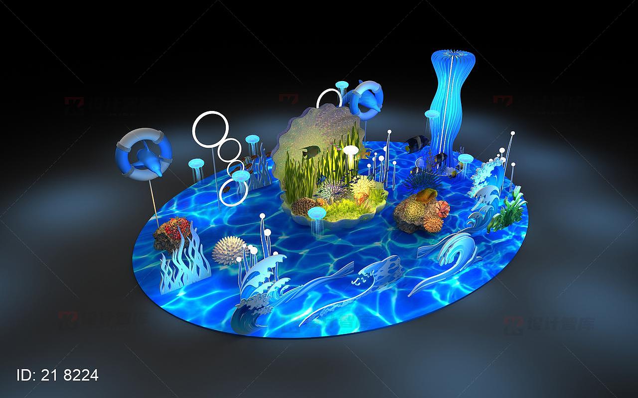室内外广场海洋互动娱乐活动美陈三维（图ZMjE3MzQ0ODE2） - 其他三维 - 站酷设计师一术设计原创素材 - 站酷ZCOOL