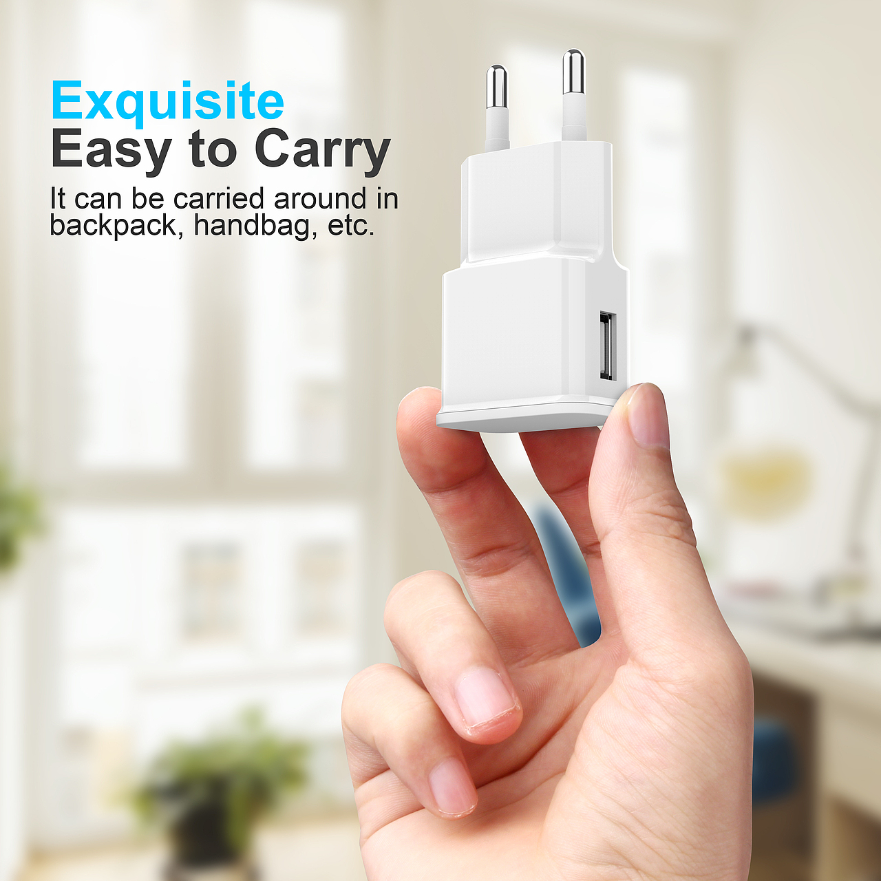 欧规充电器 安卓数据线 建模渲染 产品摄影