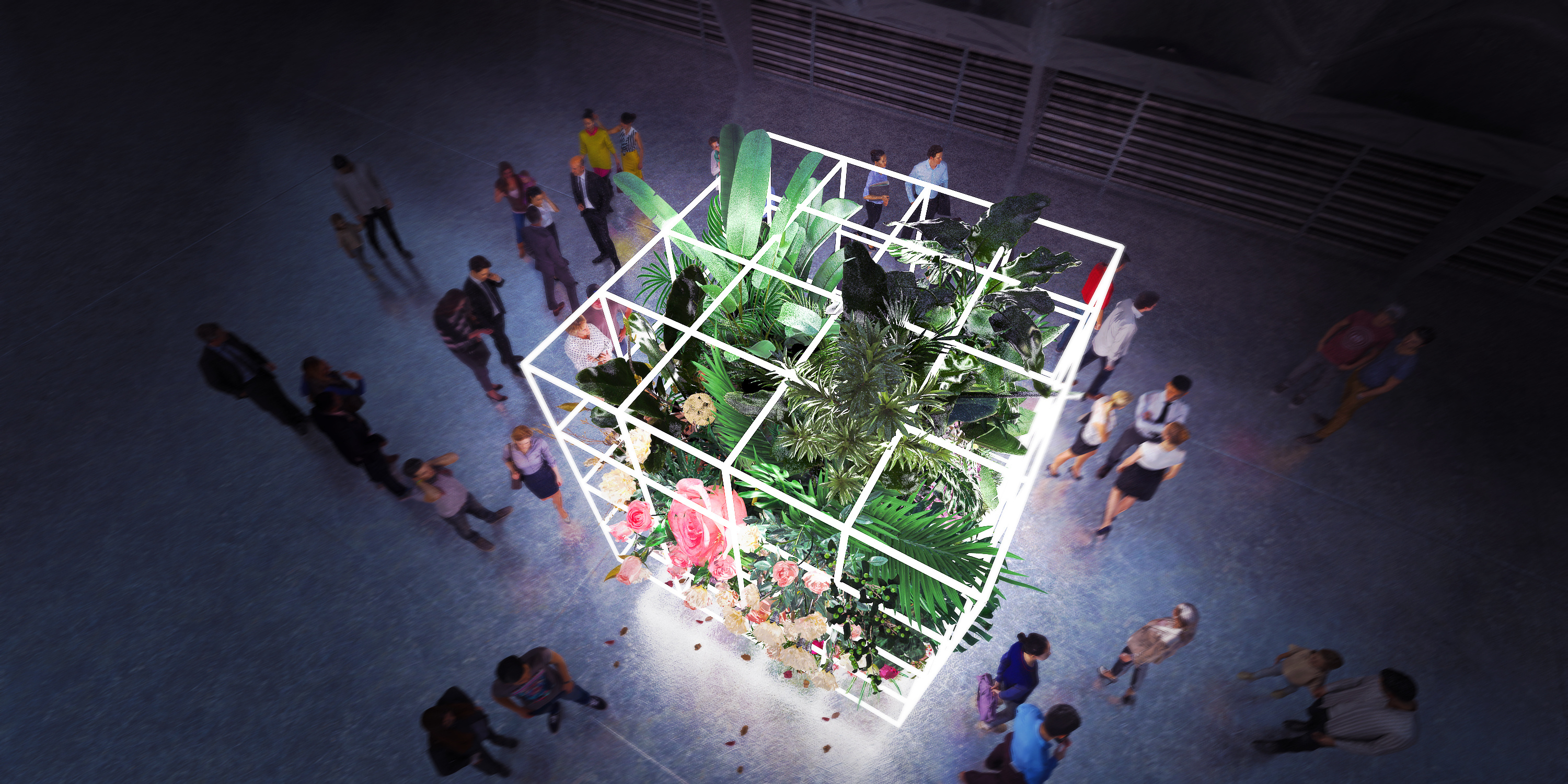 基于"花"的"艺术"美陈装置|空间|展陈设计|凡颂创意 - 原创作品