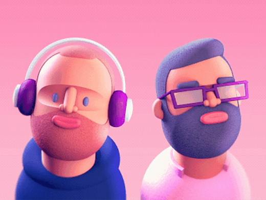 【C4D教程】20分钟做一个dribbble大神的卡通小人