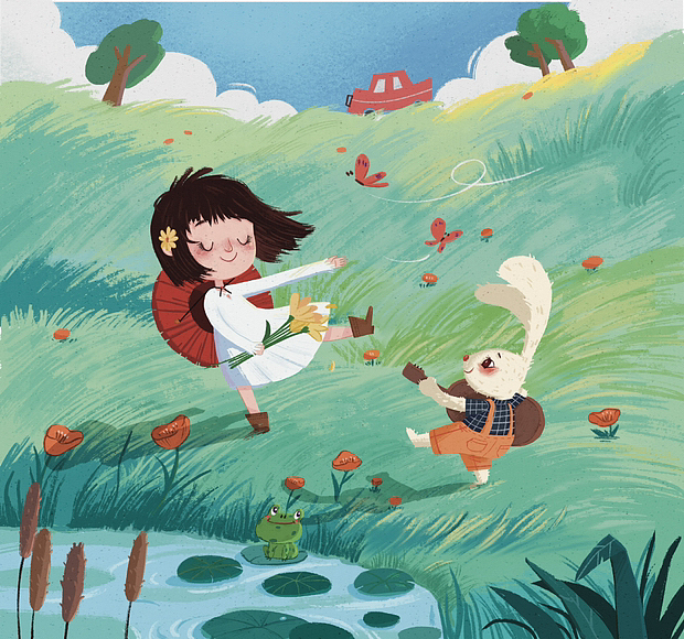 有风到达的地方 封面面插画分享