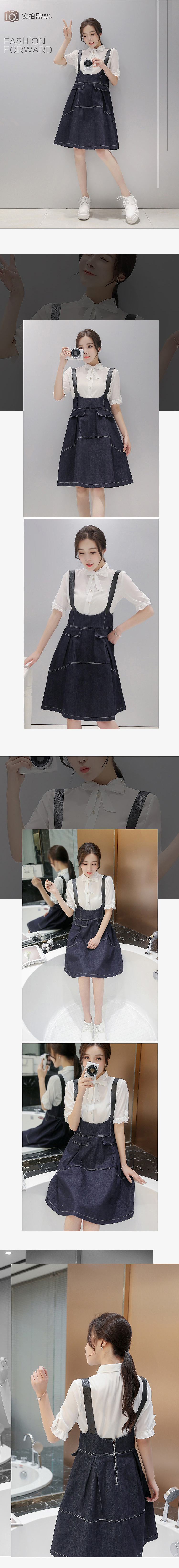 牛仔背带裙（图ZNzU0NTM2NTI=） - 海报 - 站酷设计师云动小默原创素材 - 站酷ZCOOL