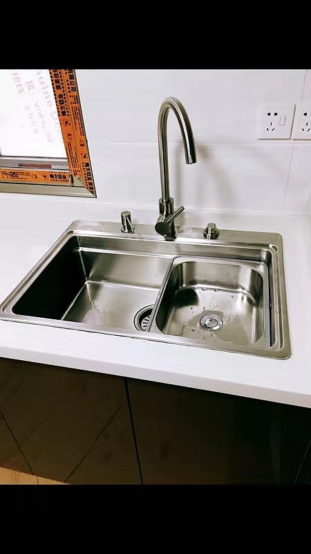 普乐美:水槽 龙头安装案例