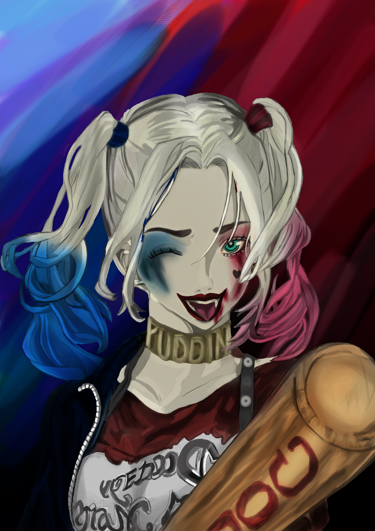 另类小丑女临摹学习