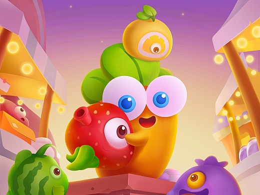 临摹一张保卫萝卜的图