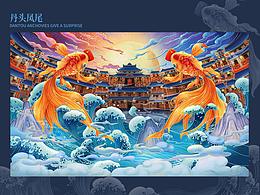 国潮插画海报-PS