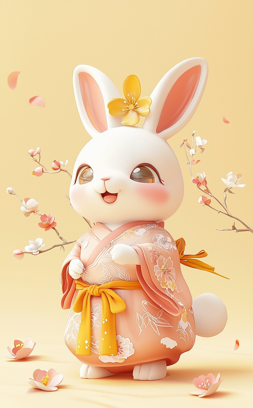 中秋来了,来一点可可爱爱的兔子