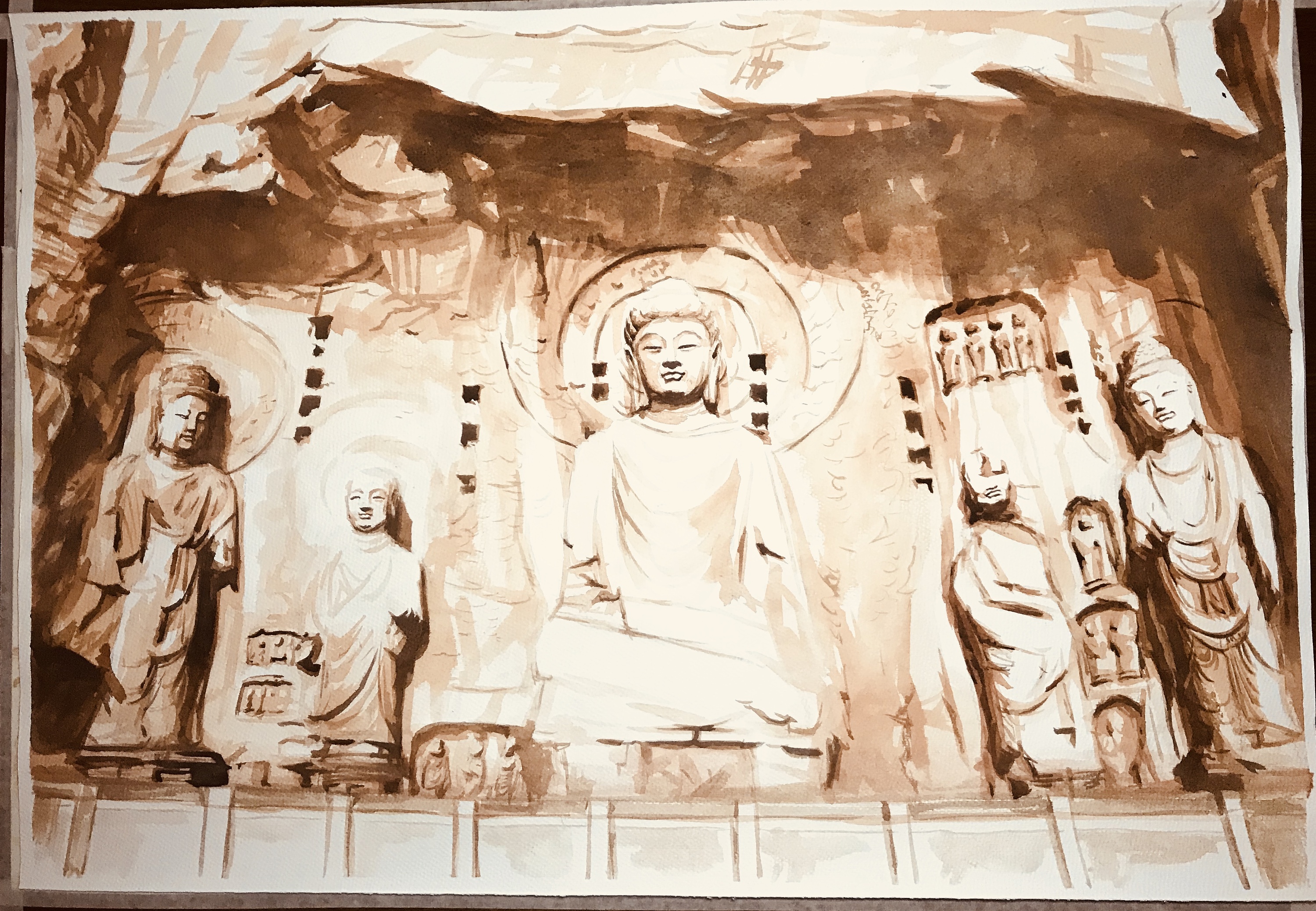 龙游石窟壁画图片