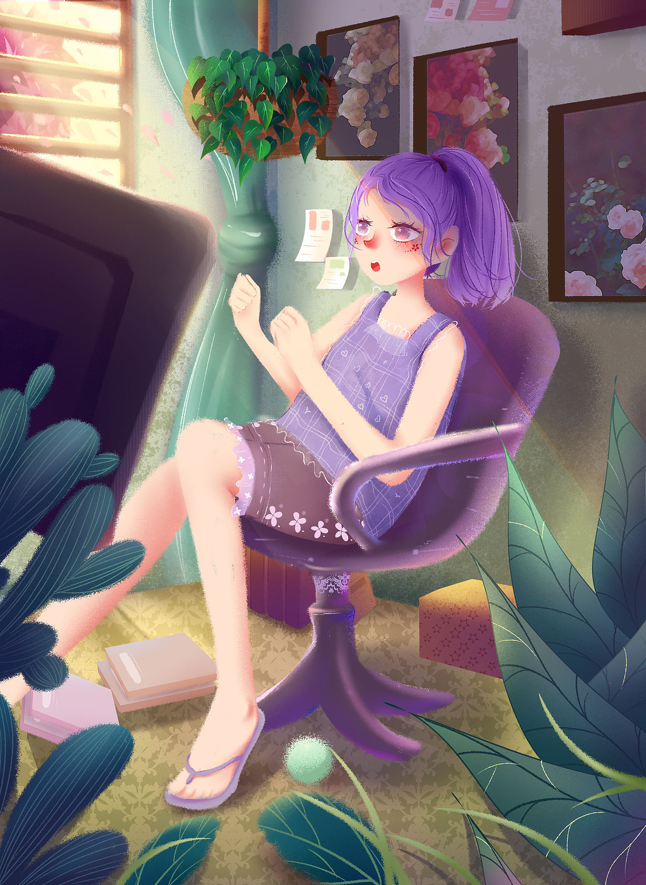 宅女|插画|儿童插画|言兮fang_原创作品-站酷zcool